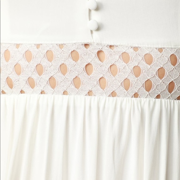 NWT! KAIA WHITE LACE SLEEVELESS MAXI DRESS - Picture 6 of 7